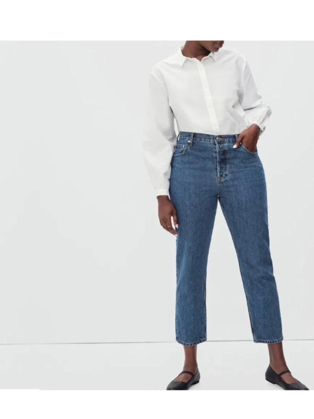 EVERLANE Curvy 90s Cheeky Straight Jean Crop 27